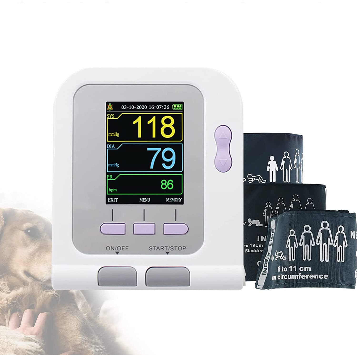 Amazon.co.jp: デジタル獣医血圧計カフ獣医電子血圧計犬/猫/ペット用